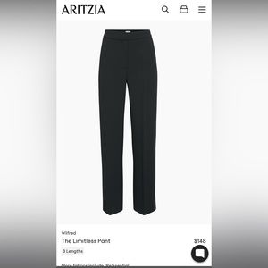 Aritzia Wilfred Effortless Pant - Black